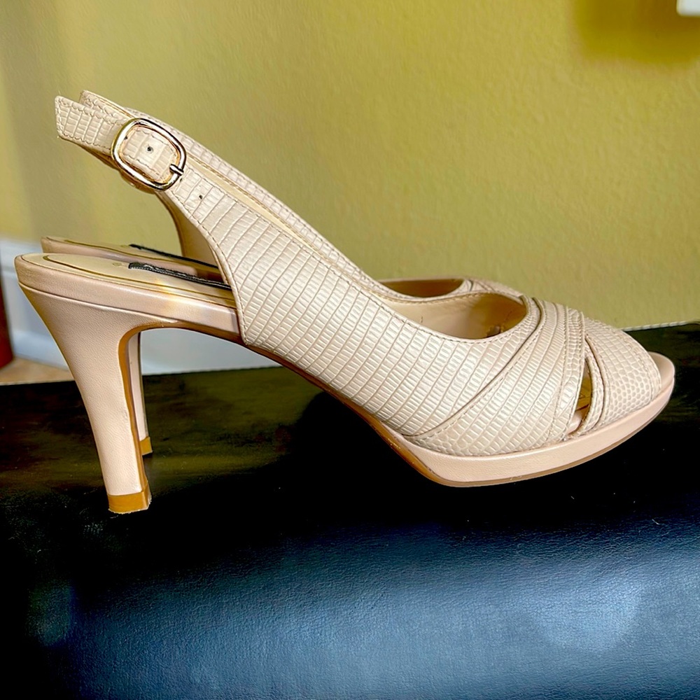 Pink Alex Marie open toe high heels